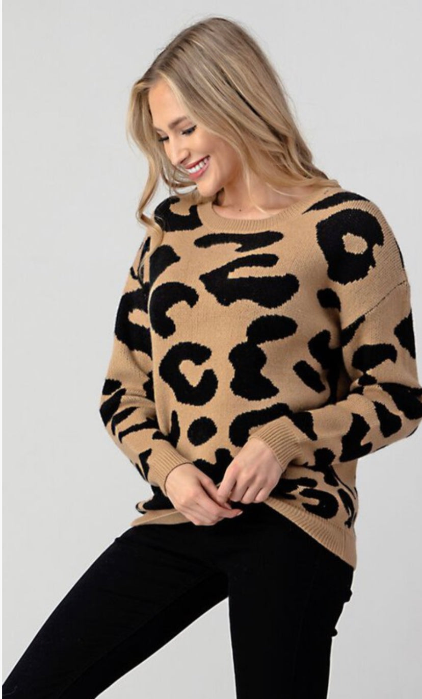 Lydia Leopard Sweater