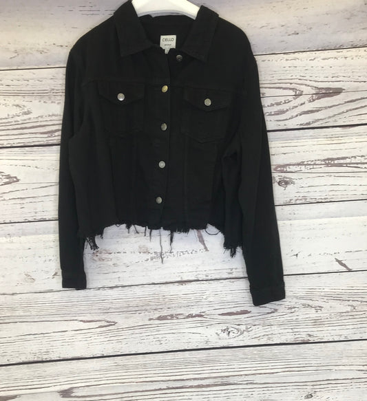 PLUS SIZE Black Denim Jacket