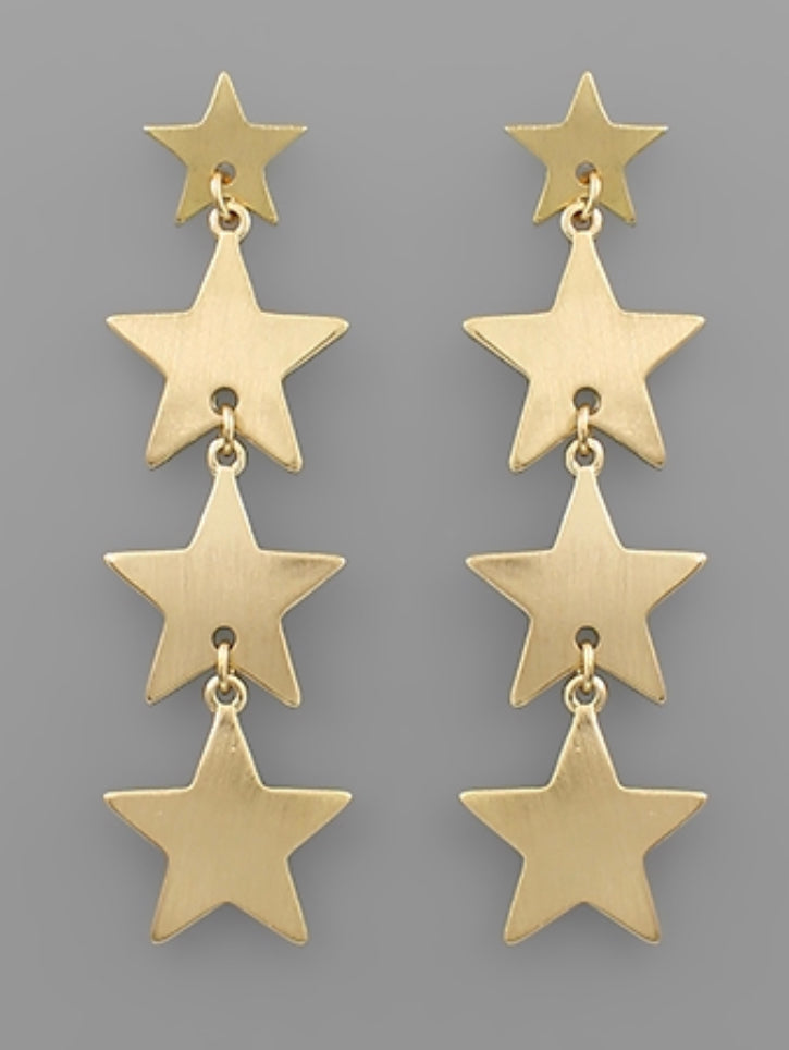 Star Linear Earrings