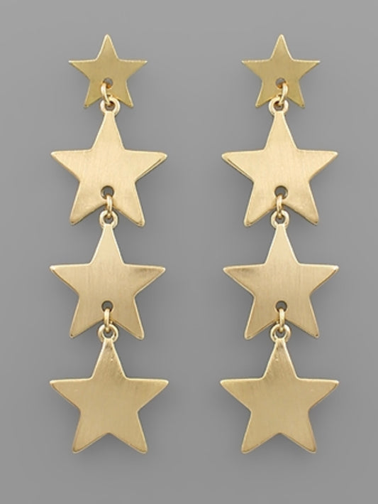 Star Linear Earrings