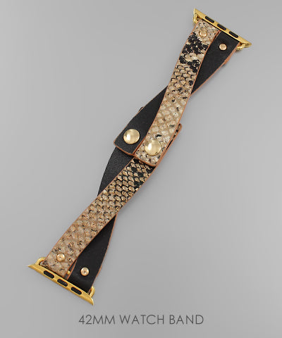 42 MM Snake Print Apple Watch Band