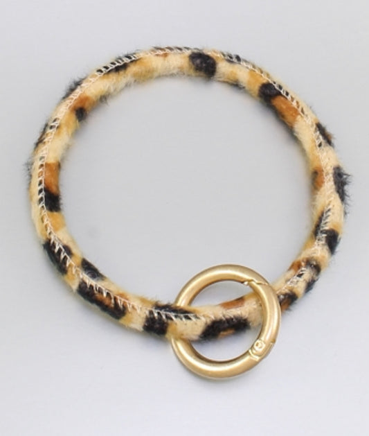 Leopard Key Ring Bracelet