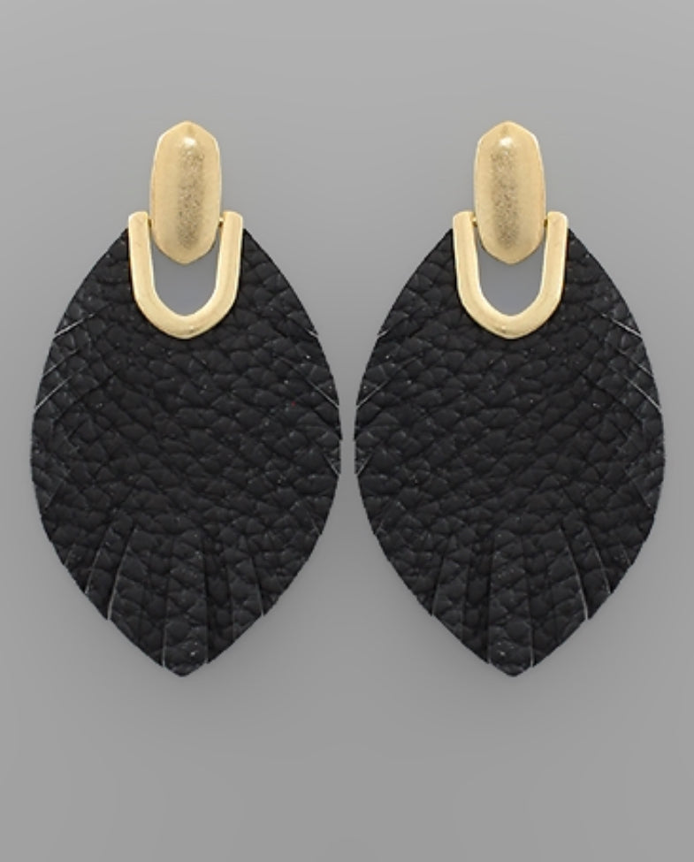 Leather Fringe Earrings