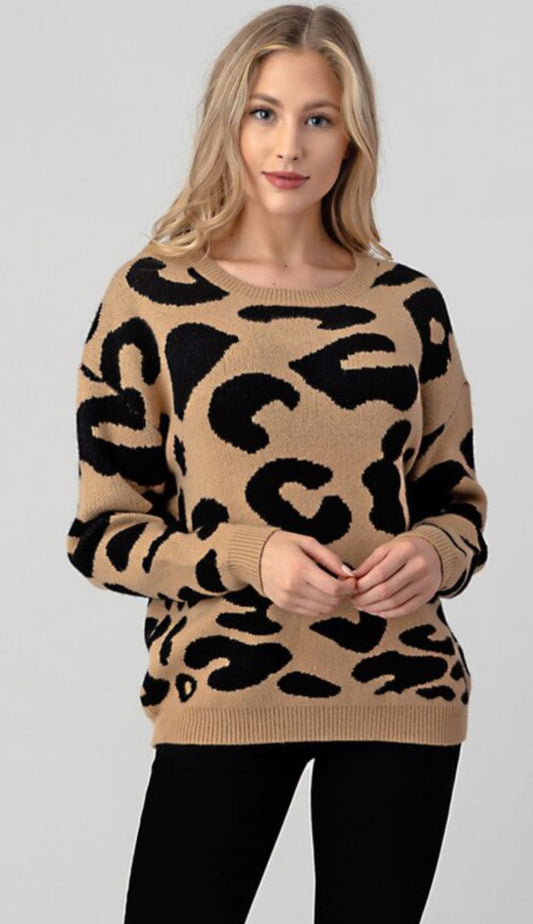 Lydia Leopard Sweater