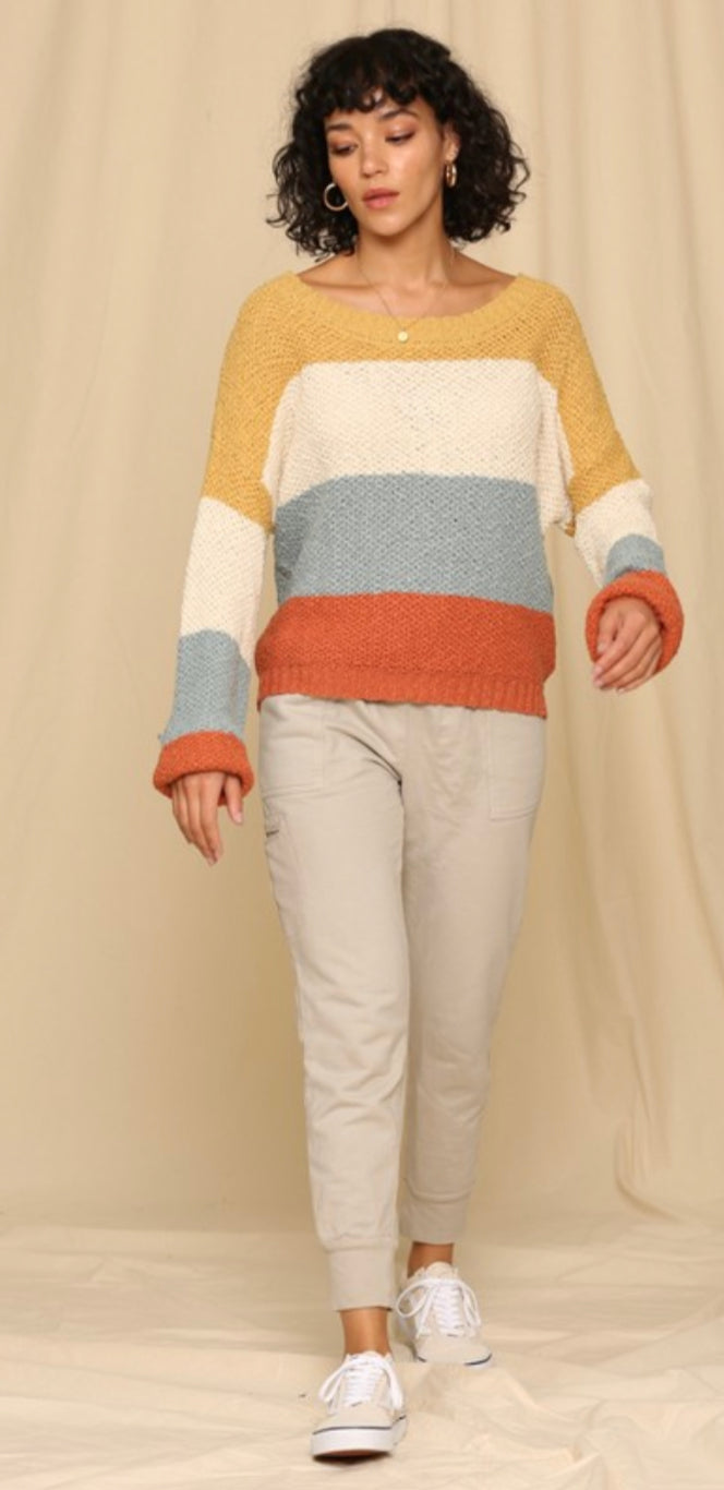 Camila Color Block Sweater