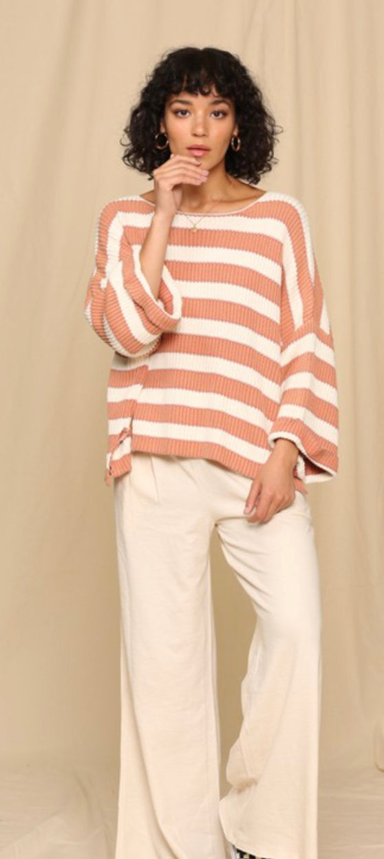 Willow Wide Arm Striped Sweater