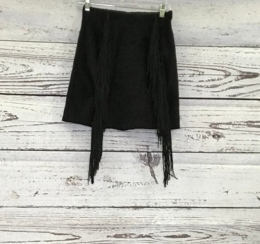 Fringe Black Skirt