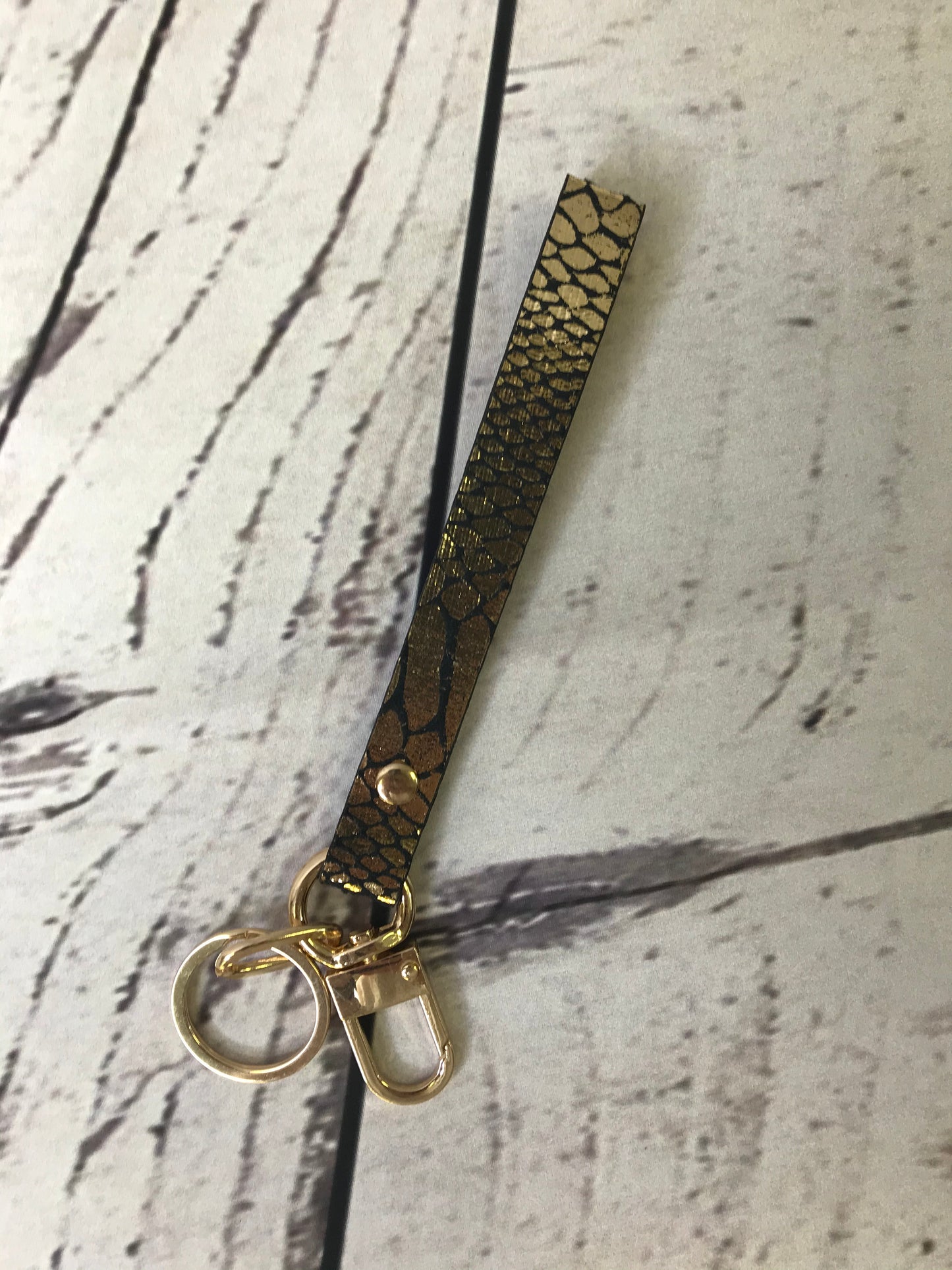 Snakeskin Strap Keychain