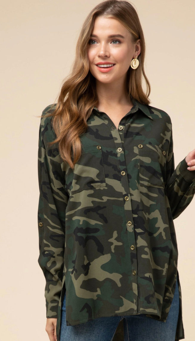 Carol Camo Top