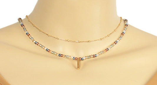 Bar Bead Layer Choker