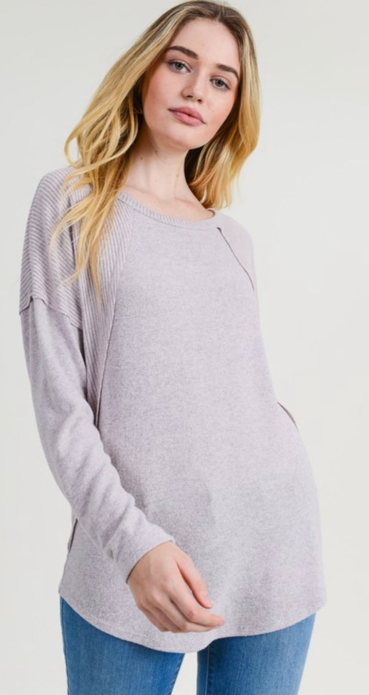 Long Sleeve Ribbed Basic