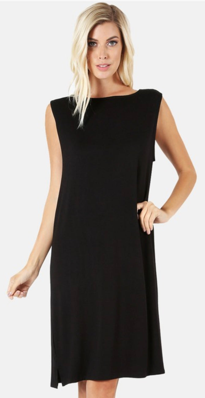 Sleeveless Knit Dress S-XL