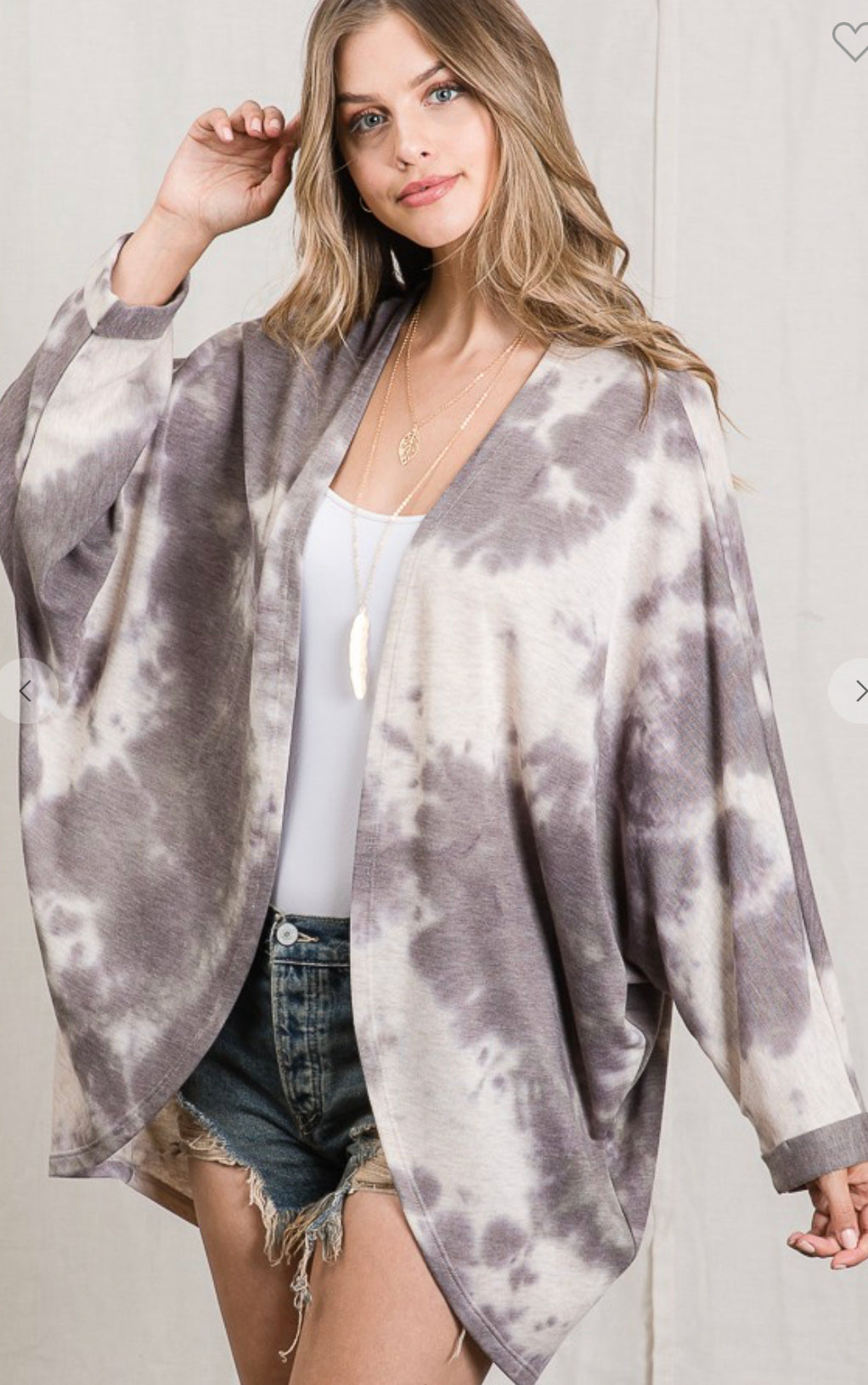 Go With You Tie Dye Kimono