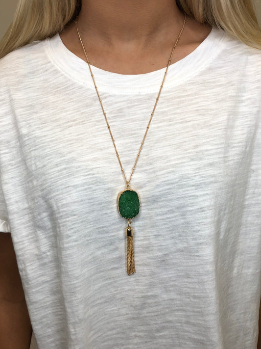 Emerald Stone Necklace