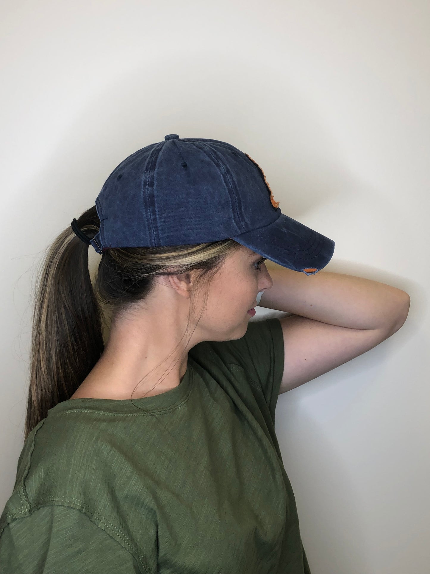 "A" Vintage Dyed Baseball Hat