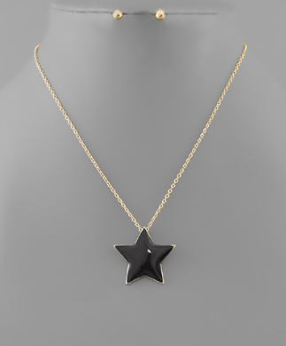 Epoxy Star Necklace