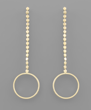 Circle Drop Earrings