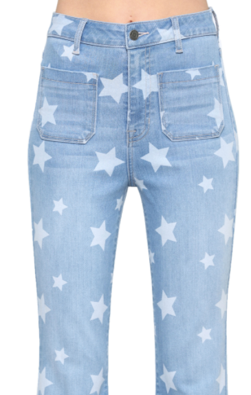 Reach for the Stars Flare Jeans