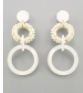 Acrylic Circle Linear Earrings