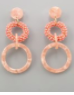 Acrylic Circle Linear Earrings