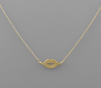 Lip Pendant Necklace