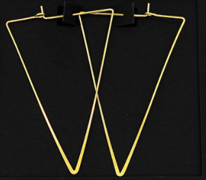 Triangle Upside Down Hoops