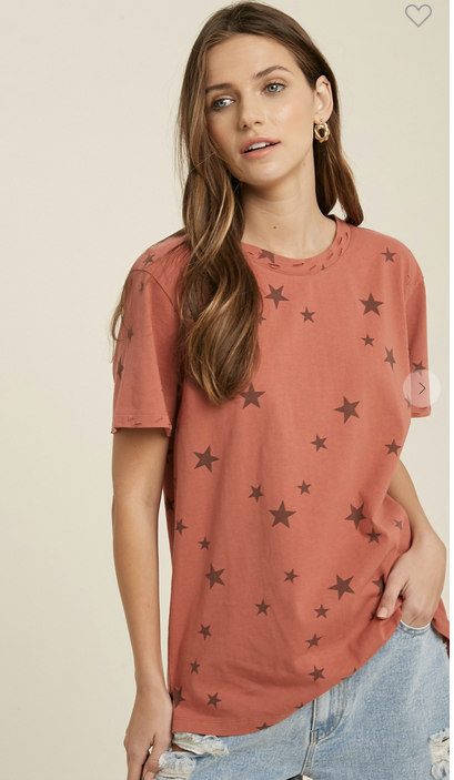 Seeing Stars Distressed T-shirt