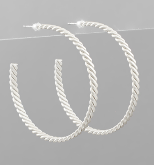 Totally Twisted Hoop Earrings