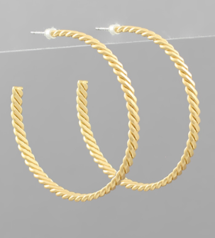 Totally Twisted Hoop Earrings