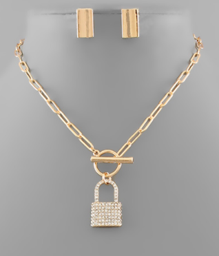 Locked Up Love Necklace