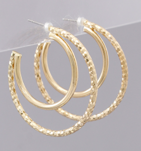 Dynamic Double Hoop Earrings