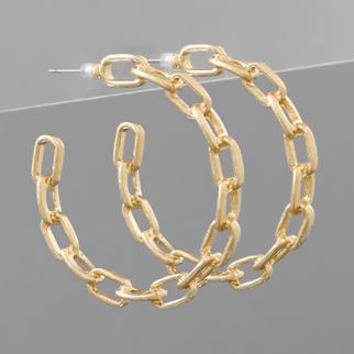 Chain Hoop Earrings