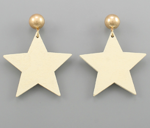 One More Time Star Earrings