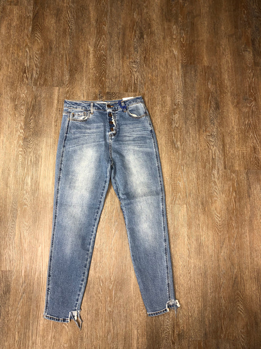 4 Button Exposed  Skinny Jeans