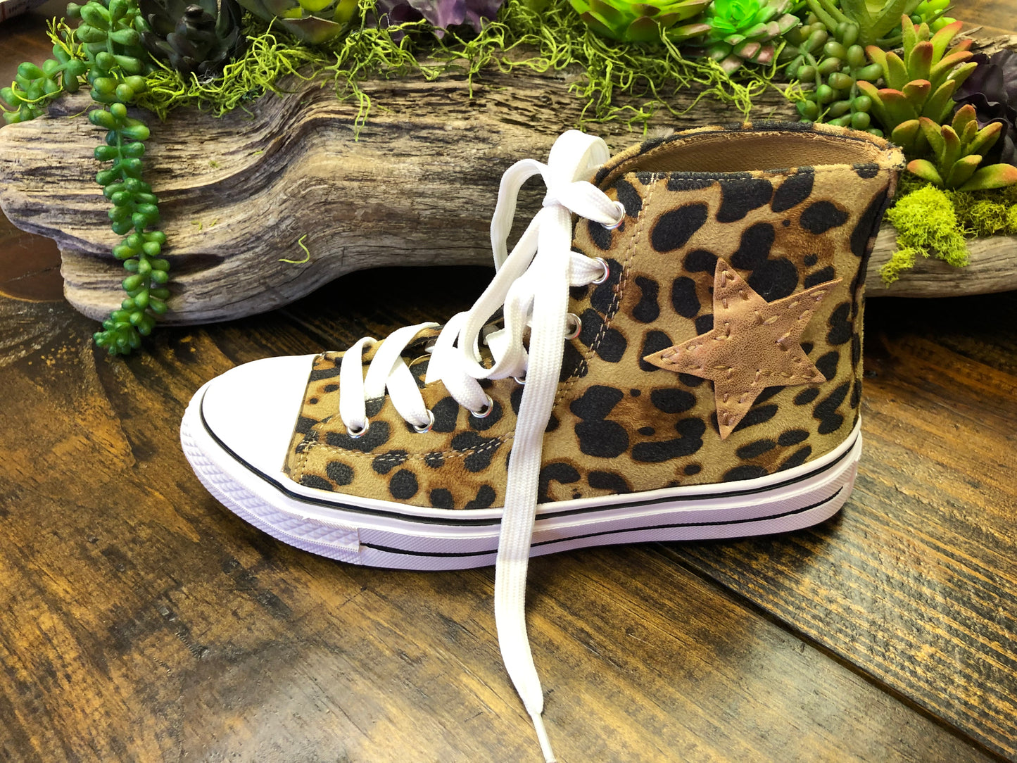 High-Top Cheetah Sneakers