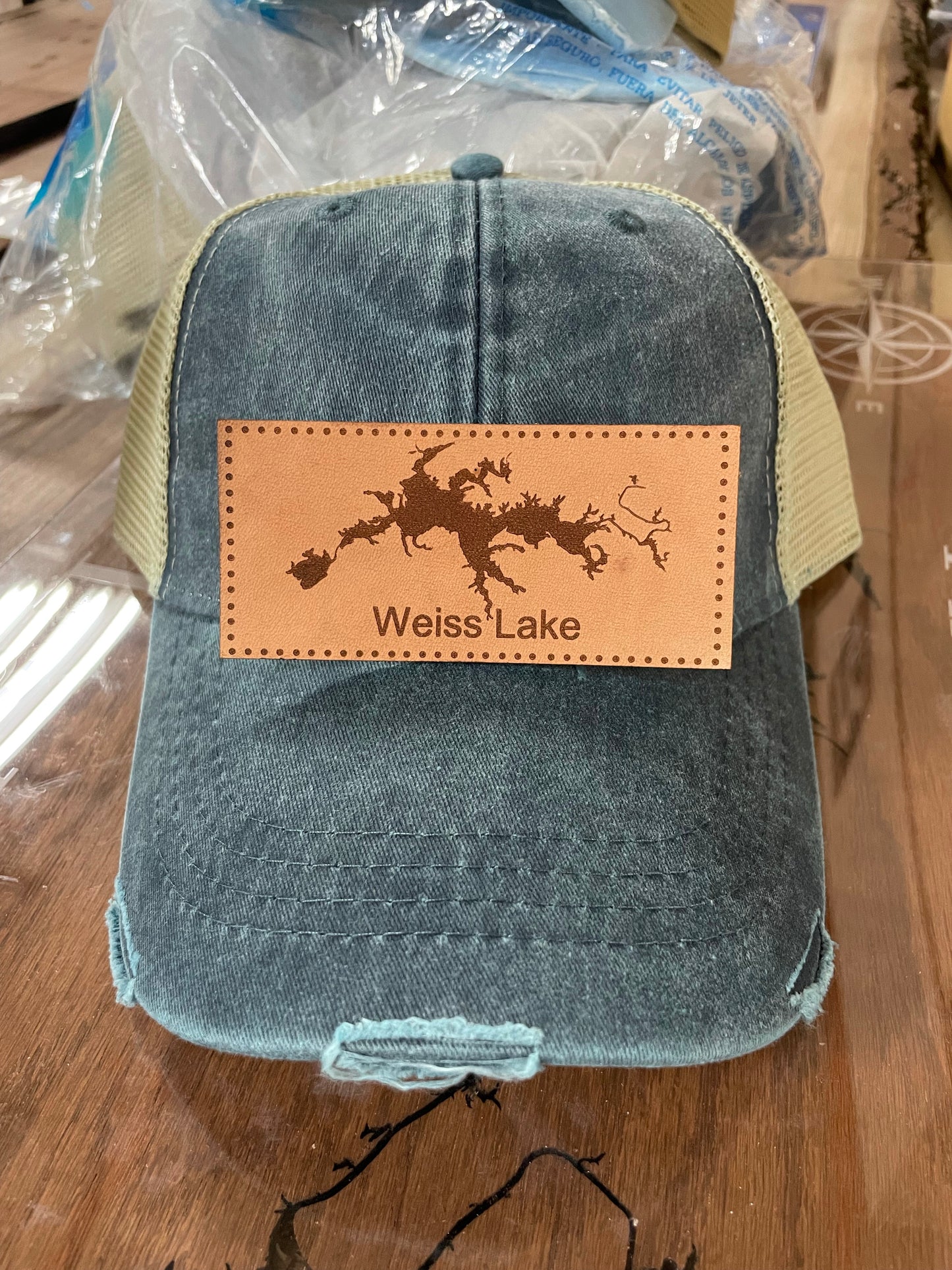 Weiss Lake Leather Patch Hats