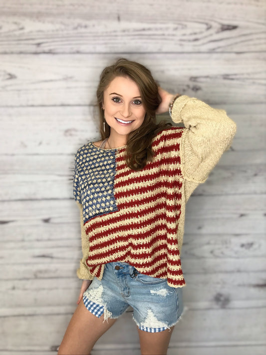 All American Pullover Sweater