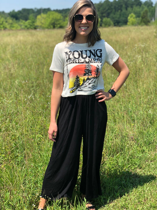 Young Dreamer Cropped Graphic Tee