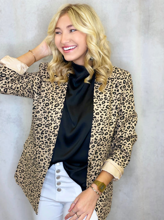 Charming Cheetah Blazer