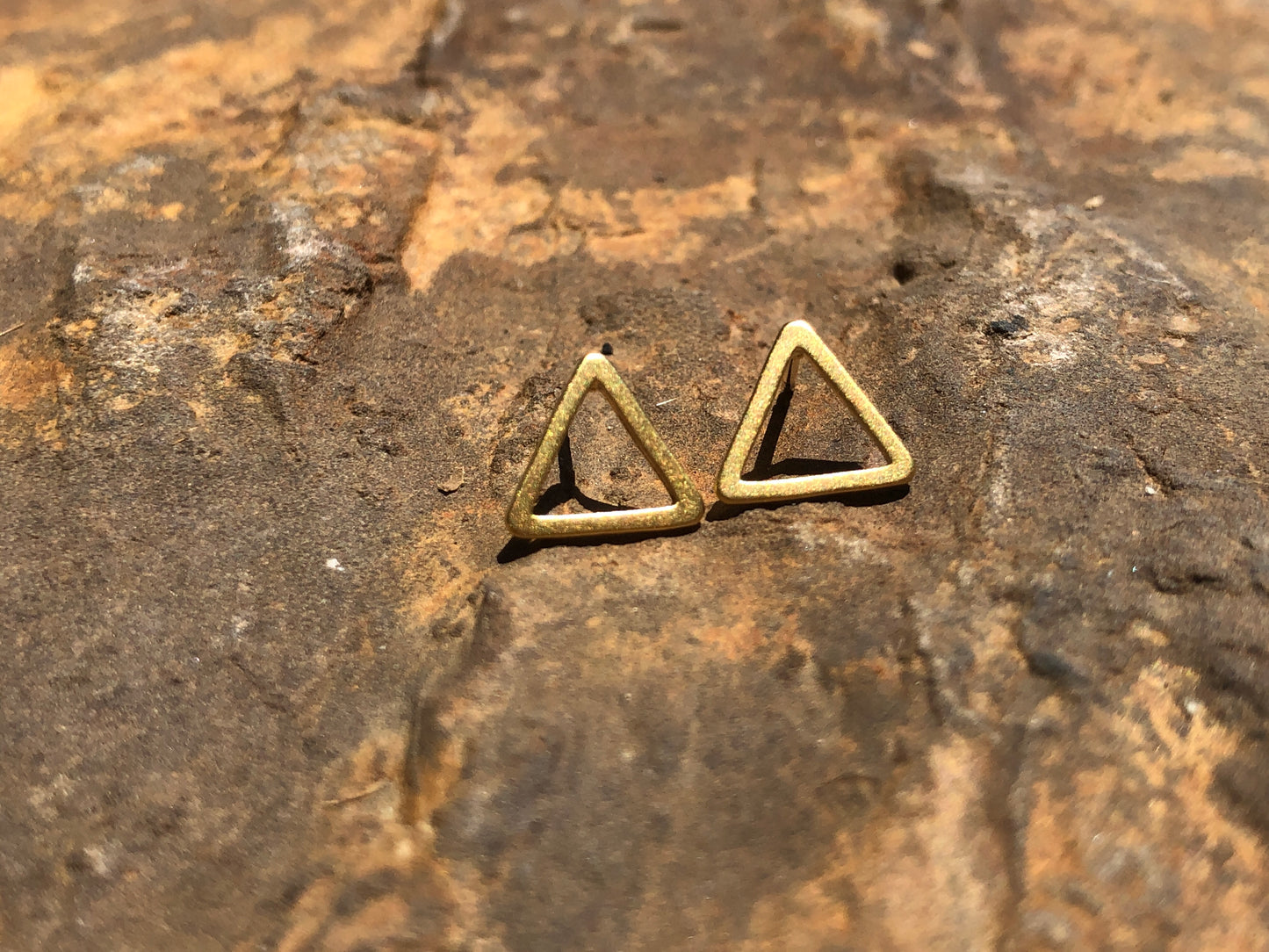 Open Triangle Stud