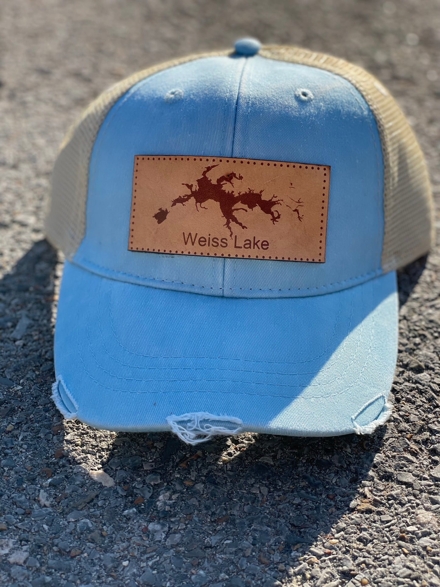 Weiss Lake Leather Patch Hats