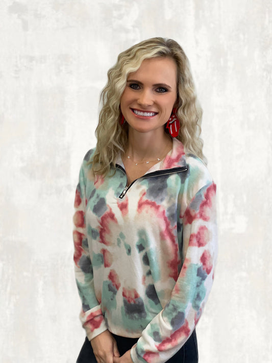 Always On The Go Tie Dye Sweatshirt