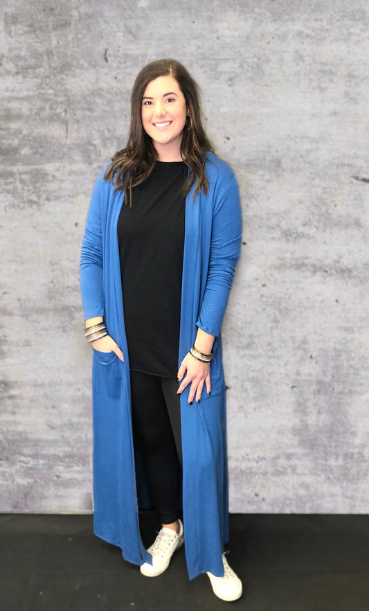 PLUS SIZE— KNIT DUSTER 1X-3X