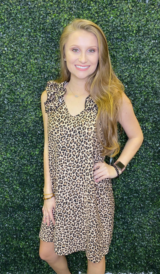 Lincoln Leopard Dress