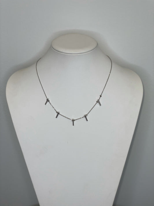 Multi Bar Charm Choker