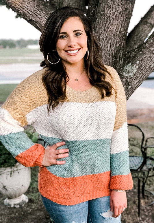 Camila Color Block Sweater