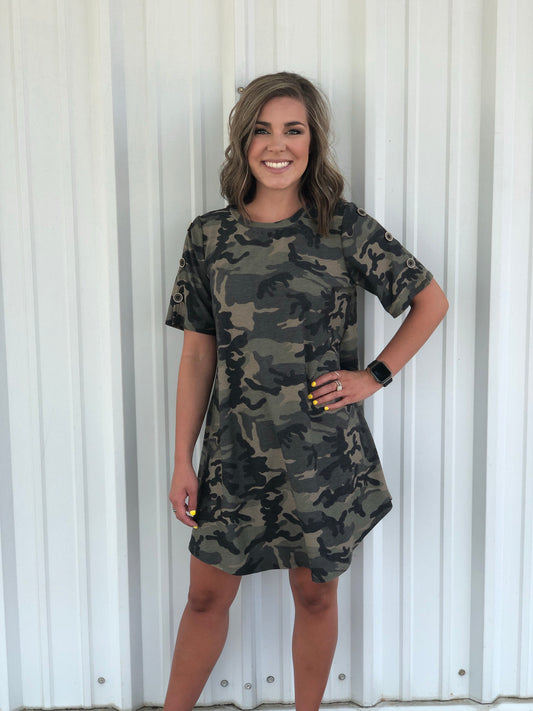 Camo Swing Dress