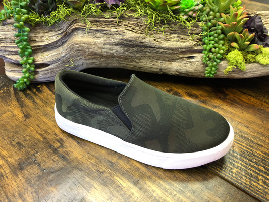 Large Camo Print Slip-Ons