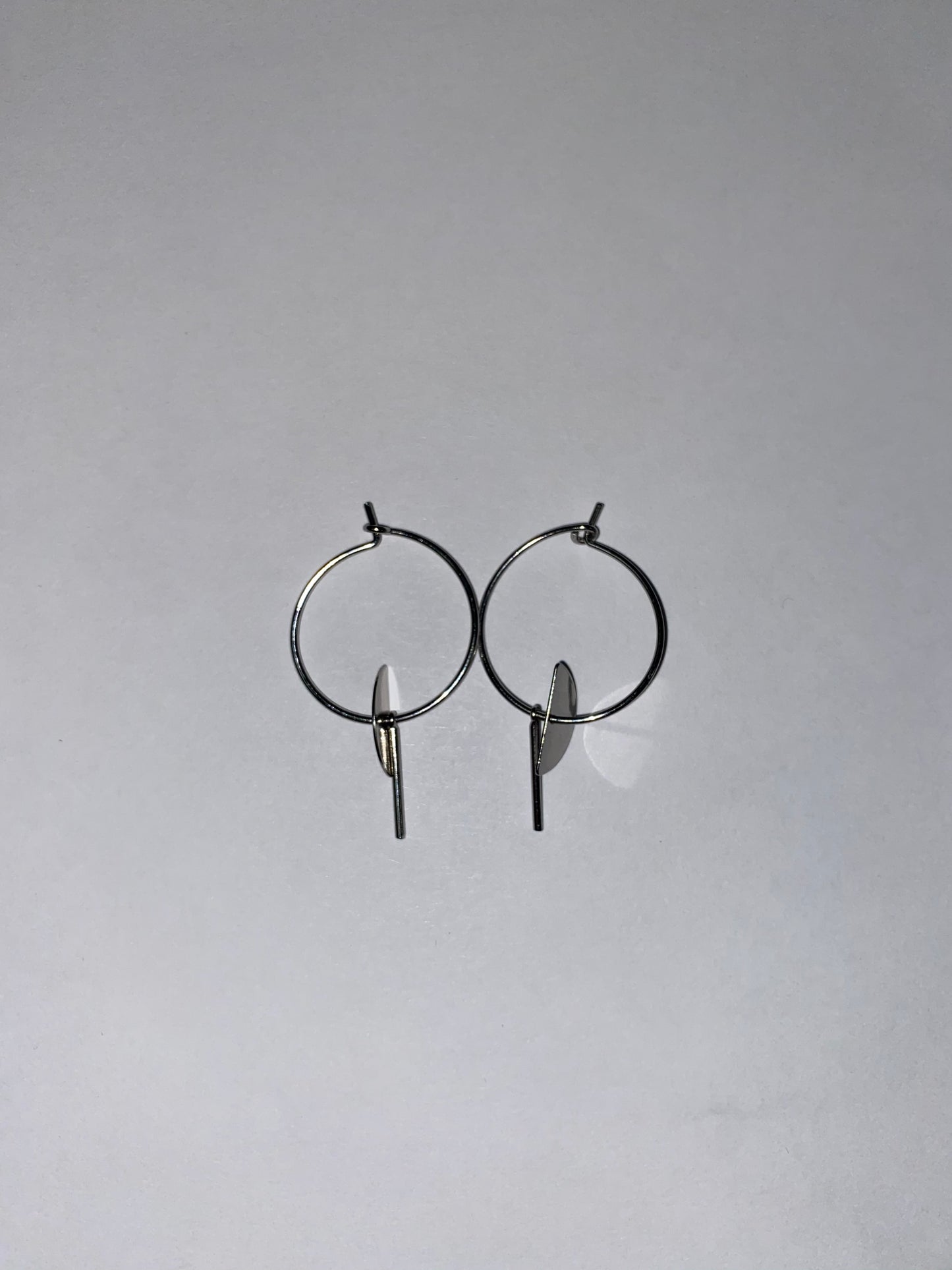 Half Circle and Bar Hoop Earring