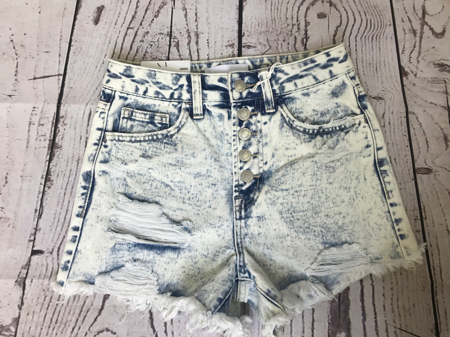 Carli Acid Wash Shorts